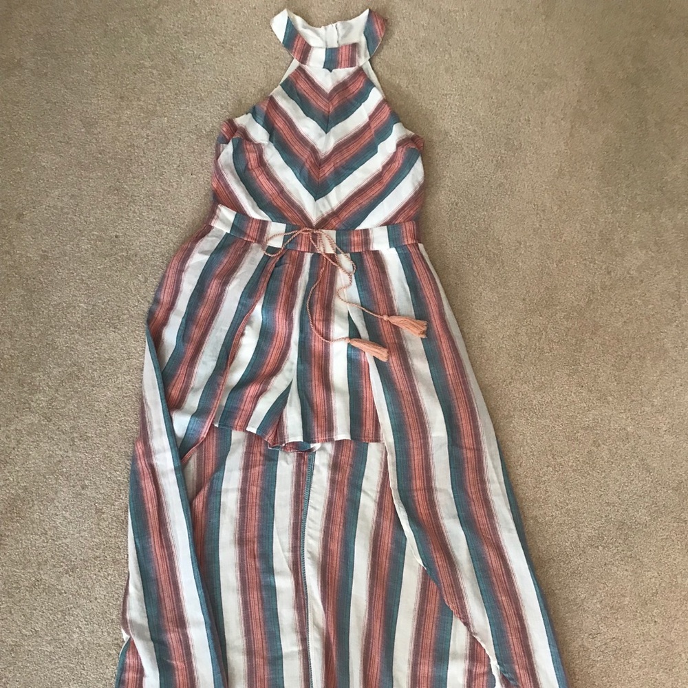 Romper with flowing back/cover! Like new!